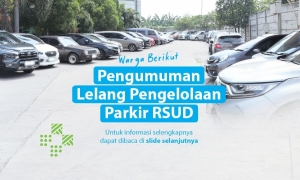 Pengumuman Lelang Pengelolaan Parkir RSUD Kabupaten Bekasi